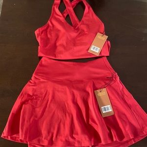 Girlfriend Collective Matching Workout Set - Red